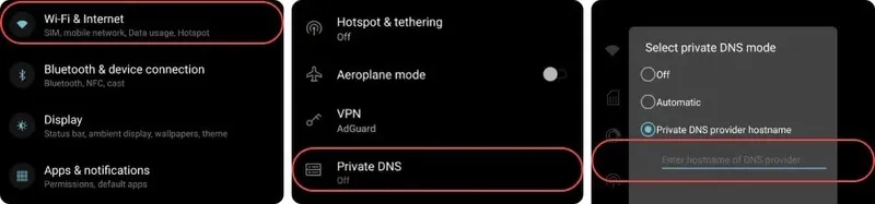 Как настроить AdGuard DNS на Android - ручная настройка DNS в параметрах Wi-Fi